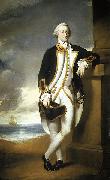 George Dance the Younger Portrait of Captain Hugh Palliser oil painting reproduction